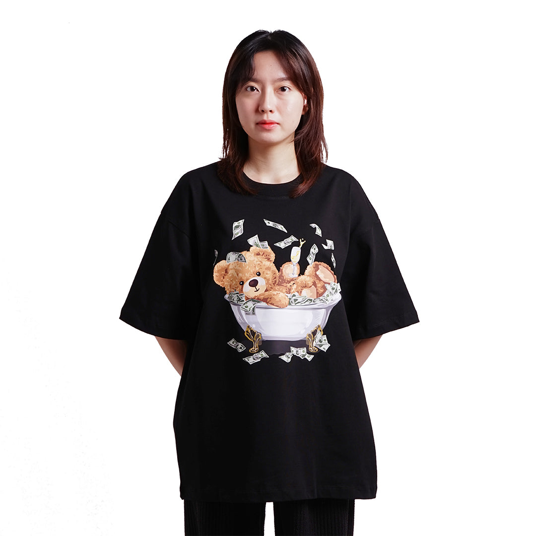 ADV Bathtub Millionaire Teddy Bear T-Shirt