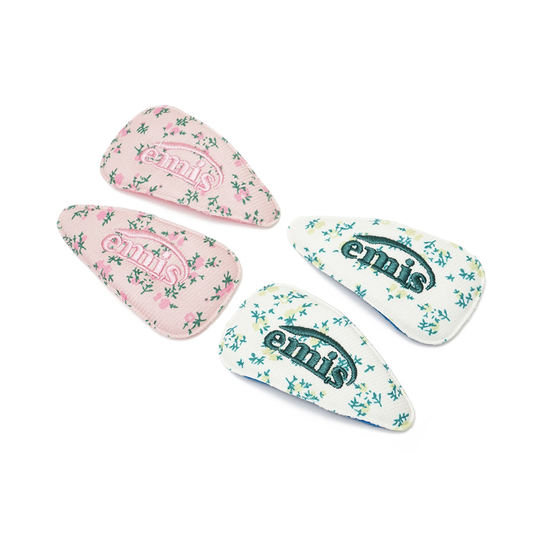 Emis Flower Wide Logo Hairpin