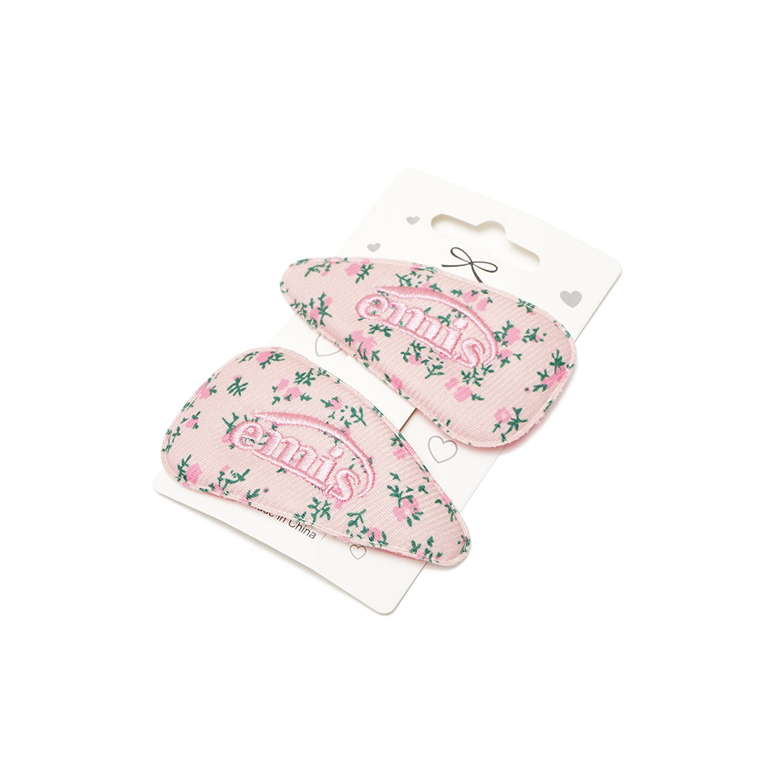 Emis Flower Wide Logo Hairpin