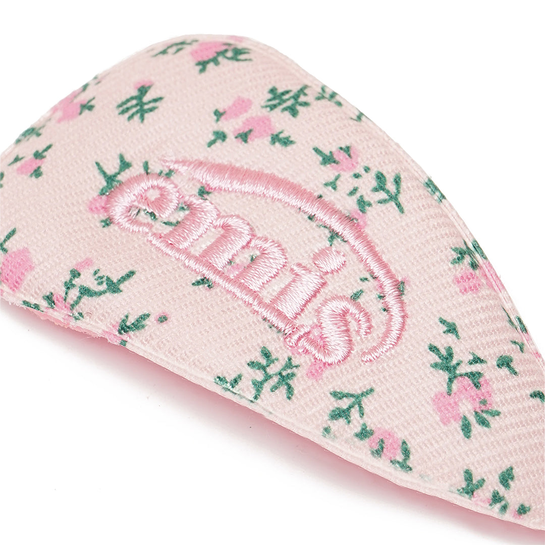 Emis Flower Wide Logo Hairpin