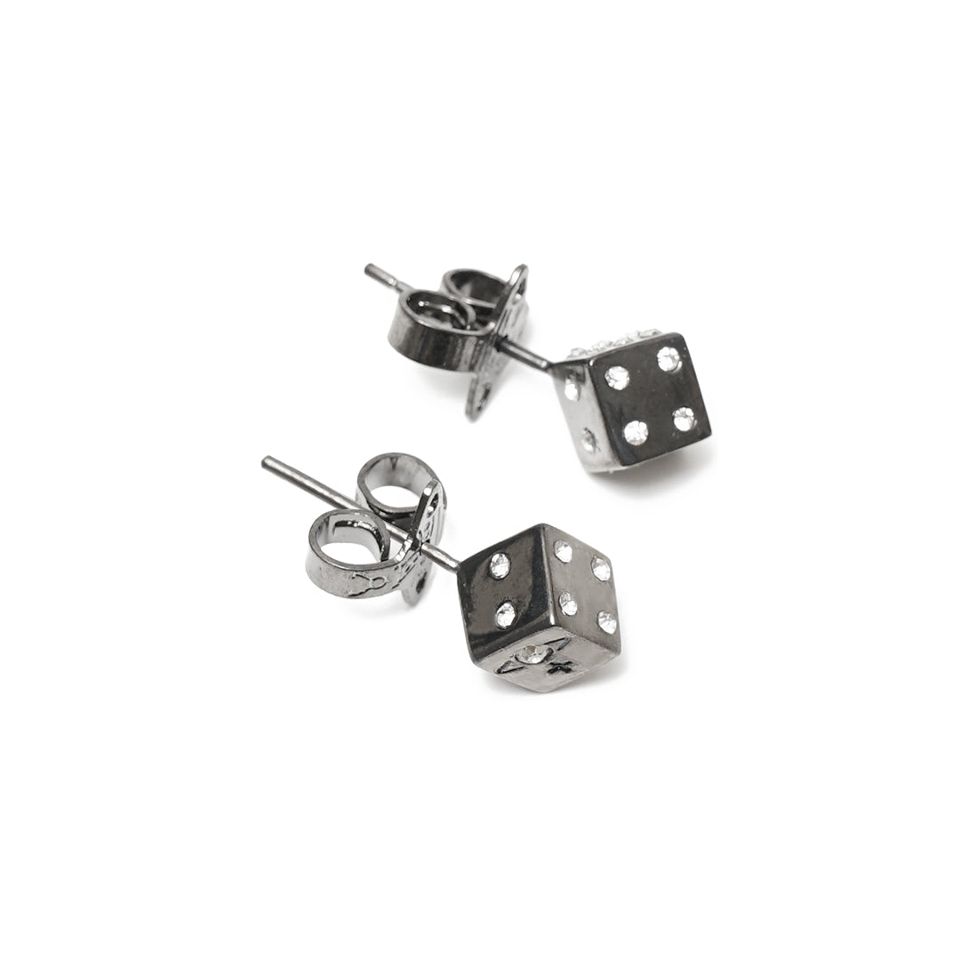 VWW Dice Orb Crystal Earrings