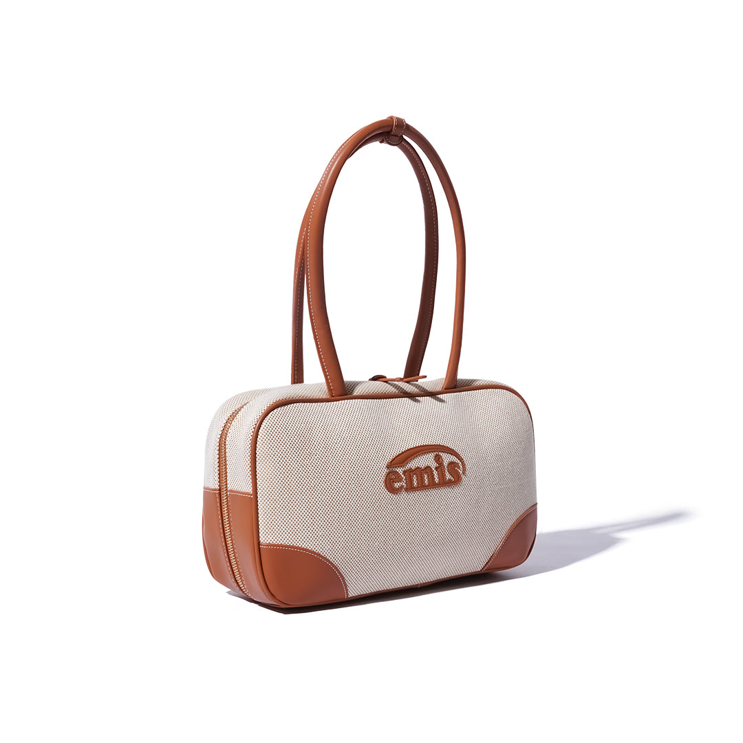 Emis Canvas Leather Tote Bag