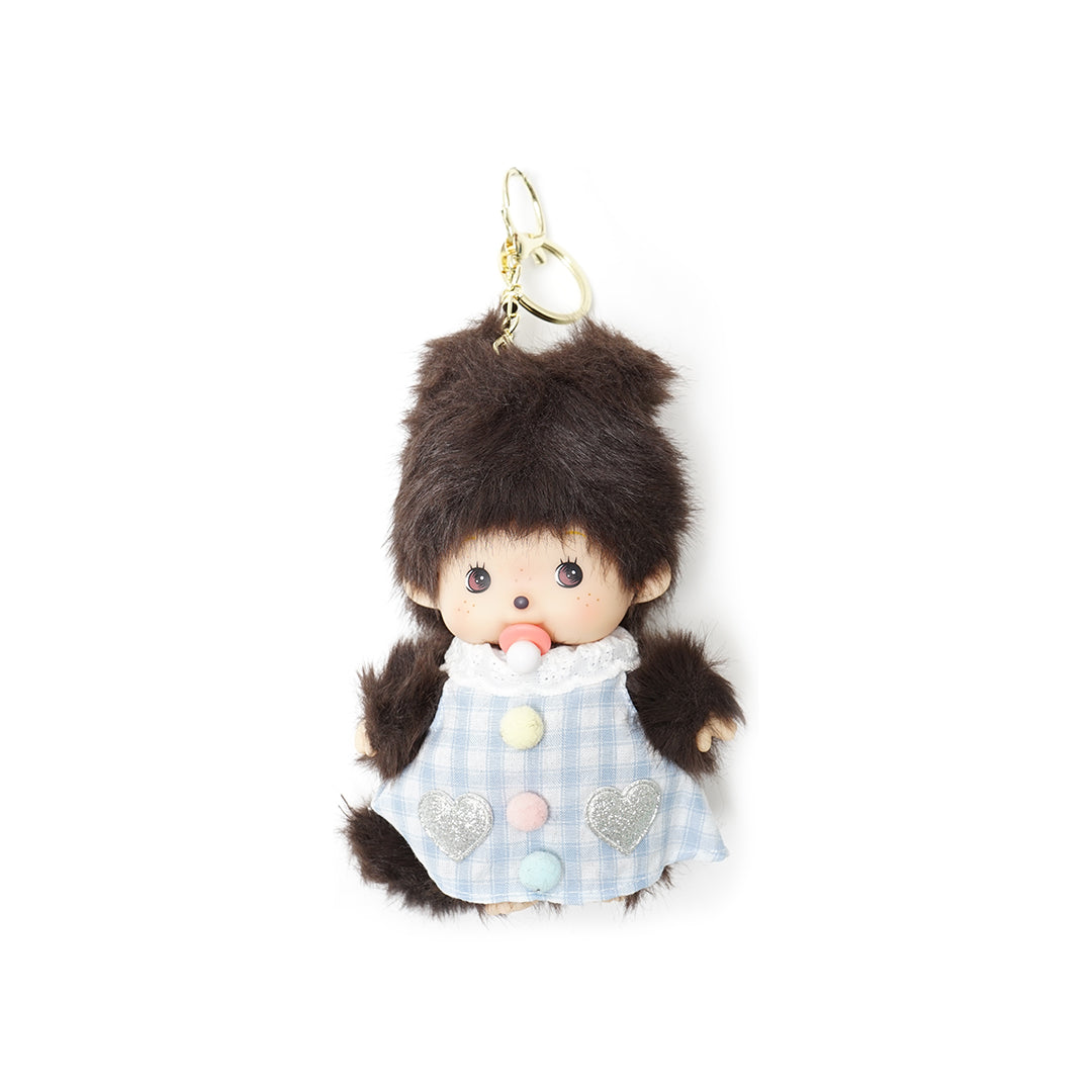Mengqiqi Baby Girl with Dress Keychain Bag Charm