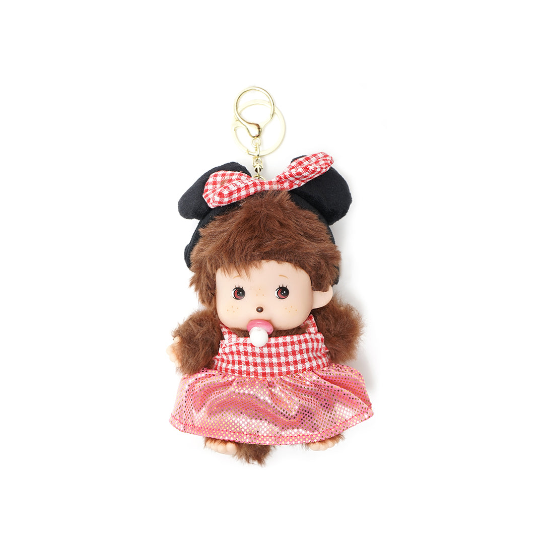 Mengqiqi Baby Girl with Dress Keychain Bag Charm