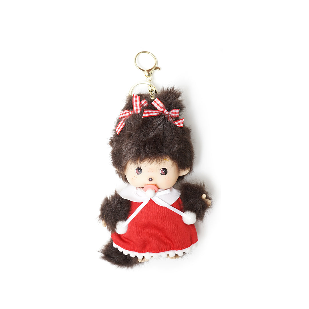 Mengqiqi Baby Girl with Dress Keychain Bag Charm