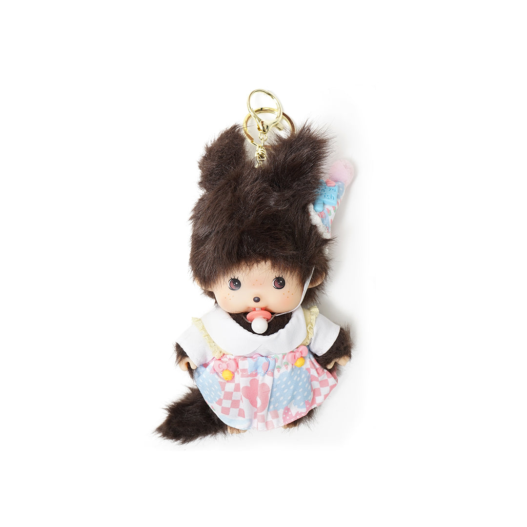 Mengqiqi Baby Girl with Dress Keychain Bag Charm