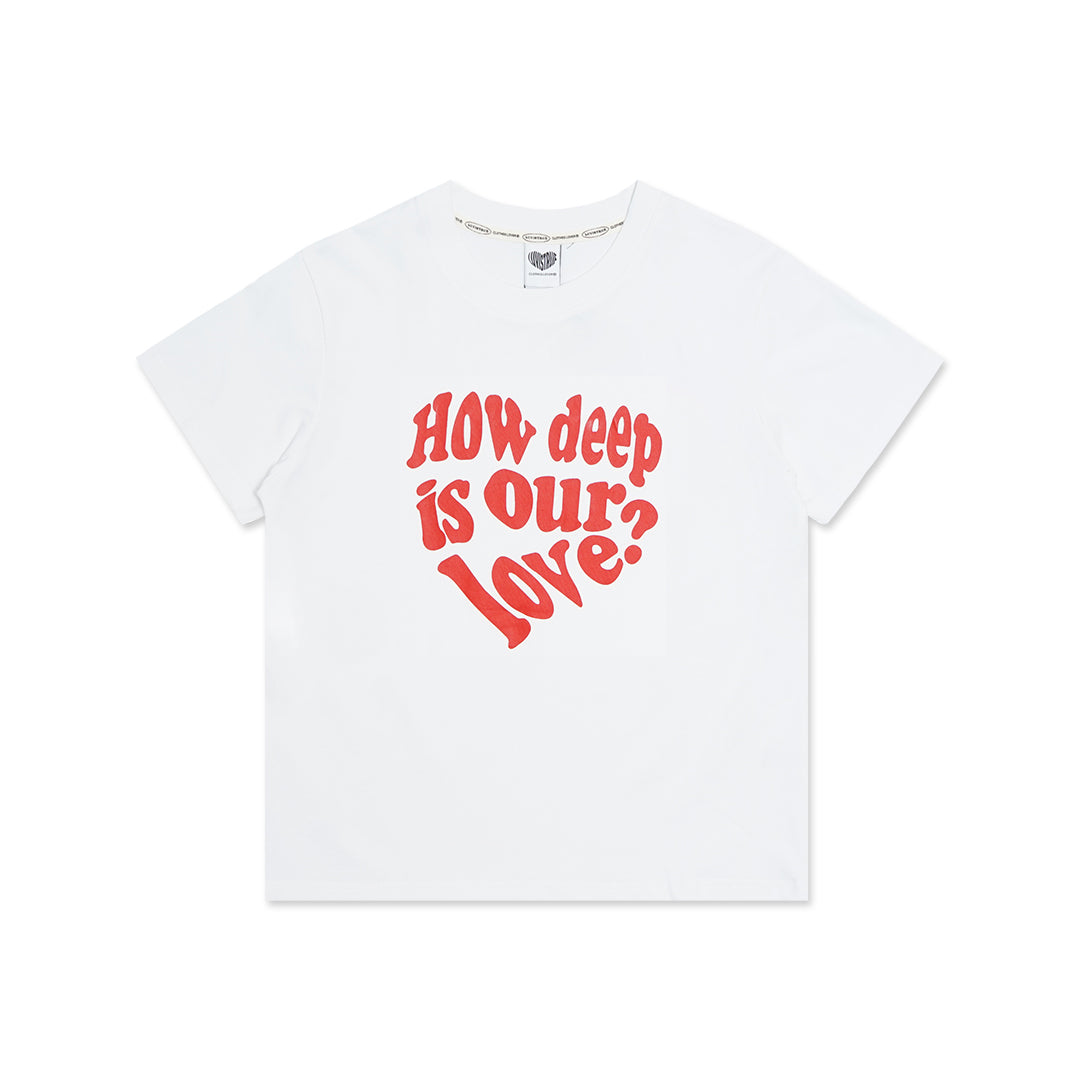 Luv Is True In Love Red Text T-Shirt