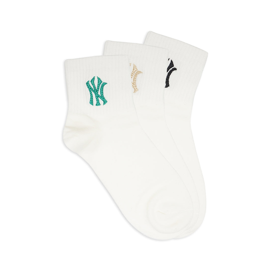 M7B Small Logo Quarter Socks 3-Pair Pack