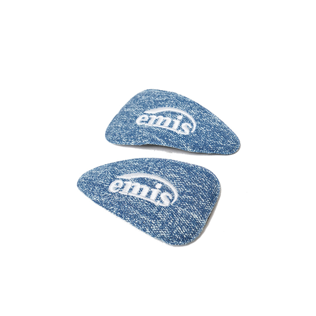 Emis Denim Wide Logo Hairpin