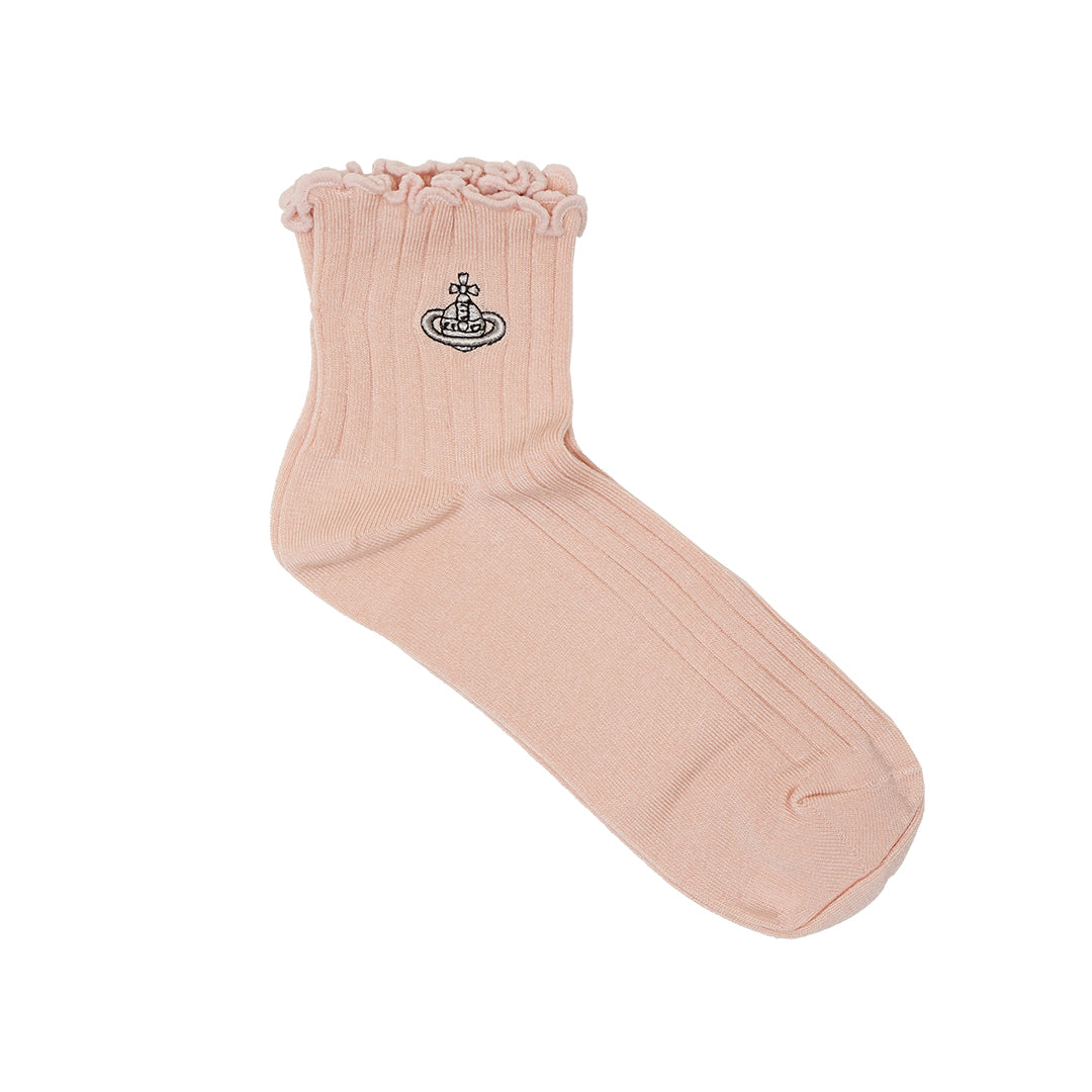 VWW Top Ruffles Quarter Socks