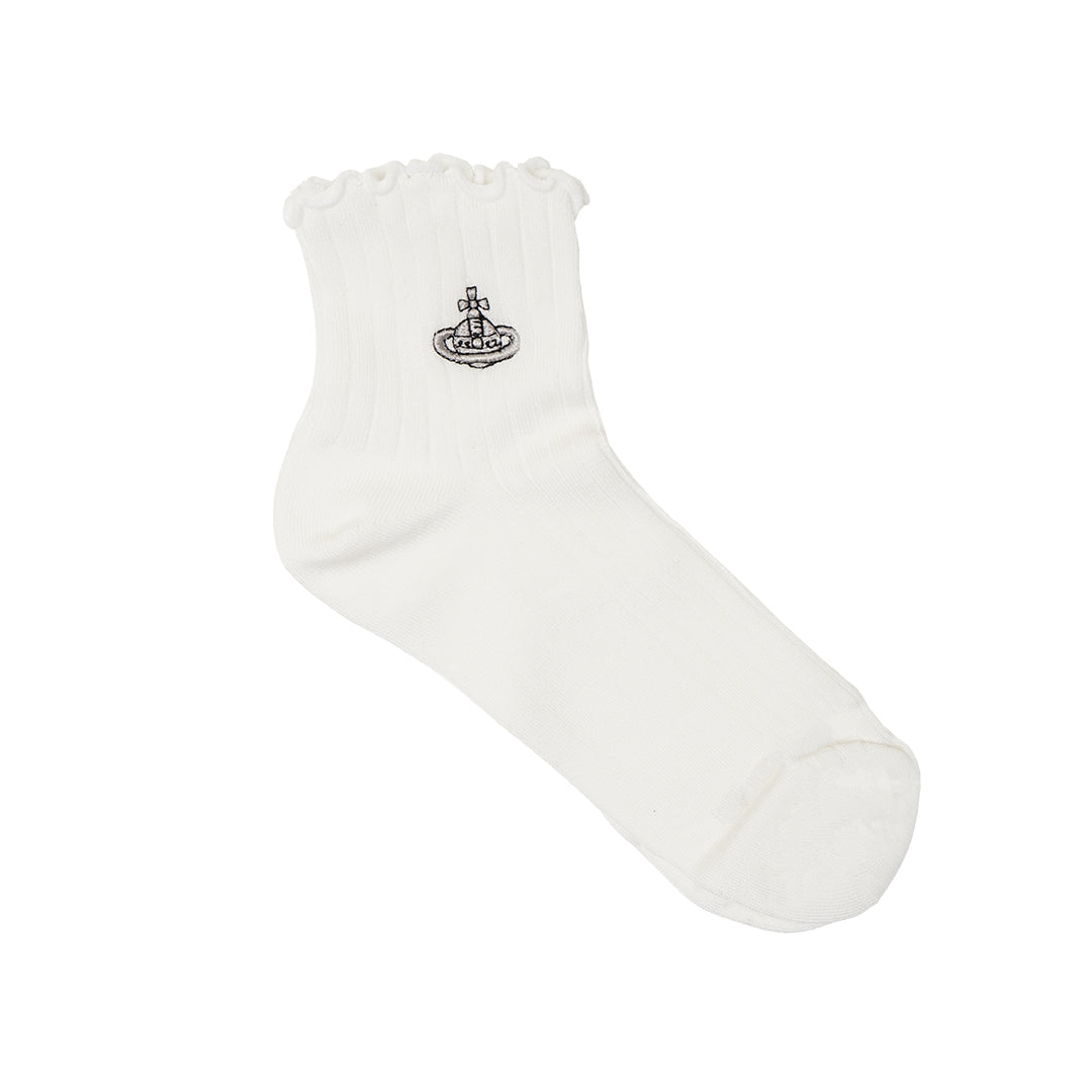 VWW Top Ruffles Quarter Socks