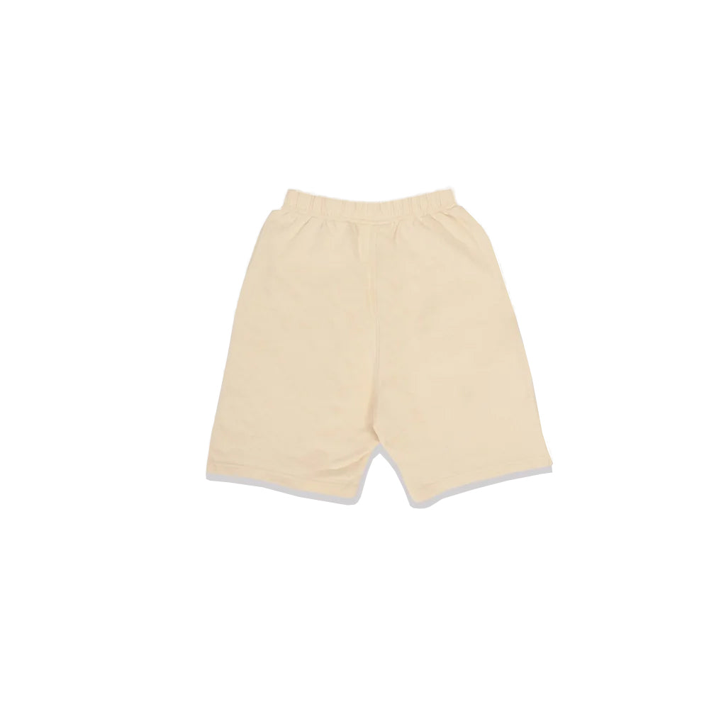 4M1 Solid Heart Logo Shorts Cream