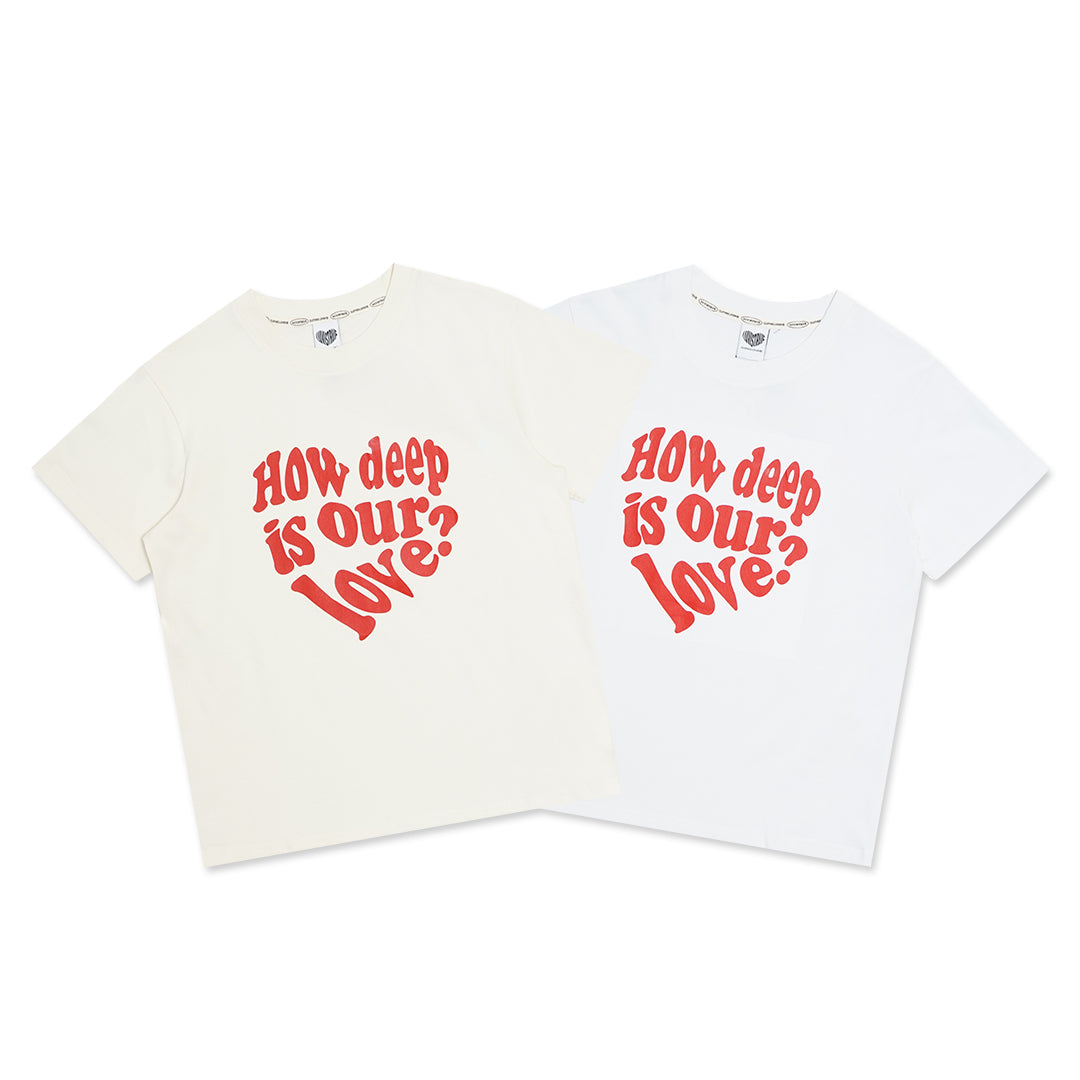 Luv Is True In Love Red Text T-Shirt