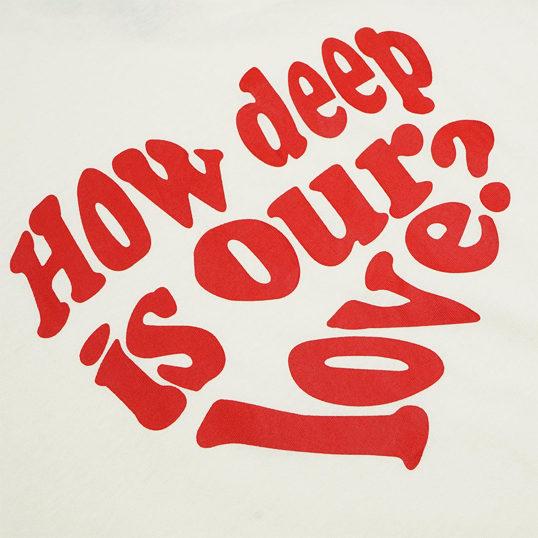 Luv Is True In Love Red Text T-Shirt