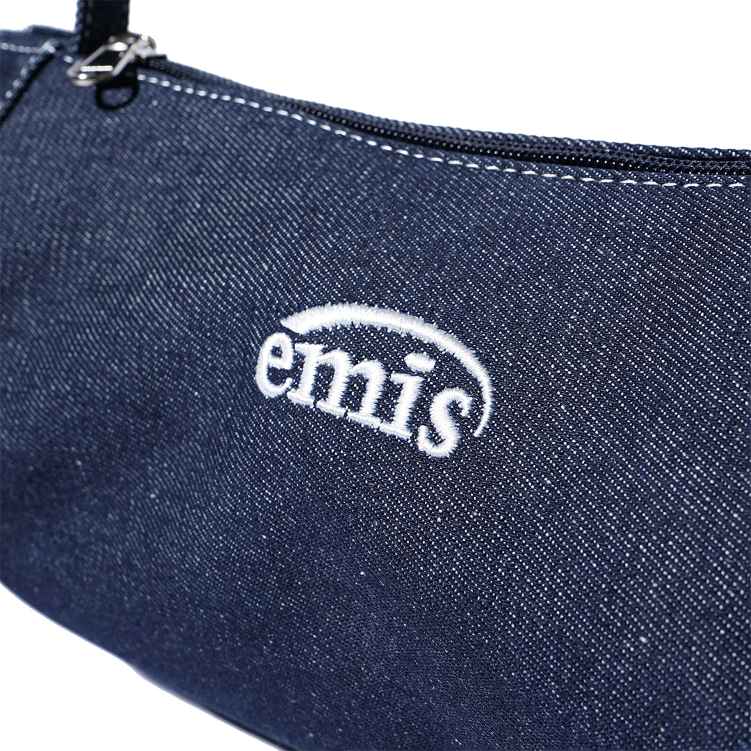 Emis Denim Curving Cylinder Bag