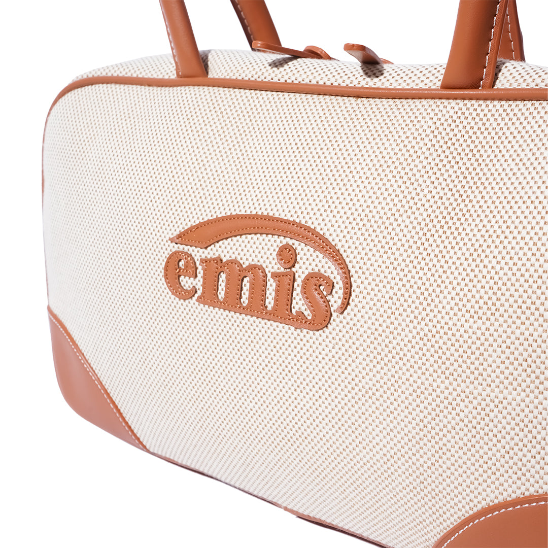 Emis Canvas Leather Tote Bag