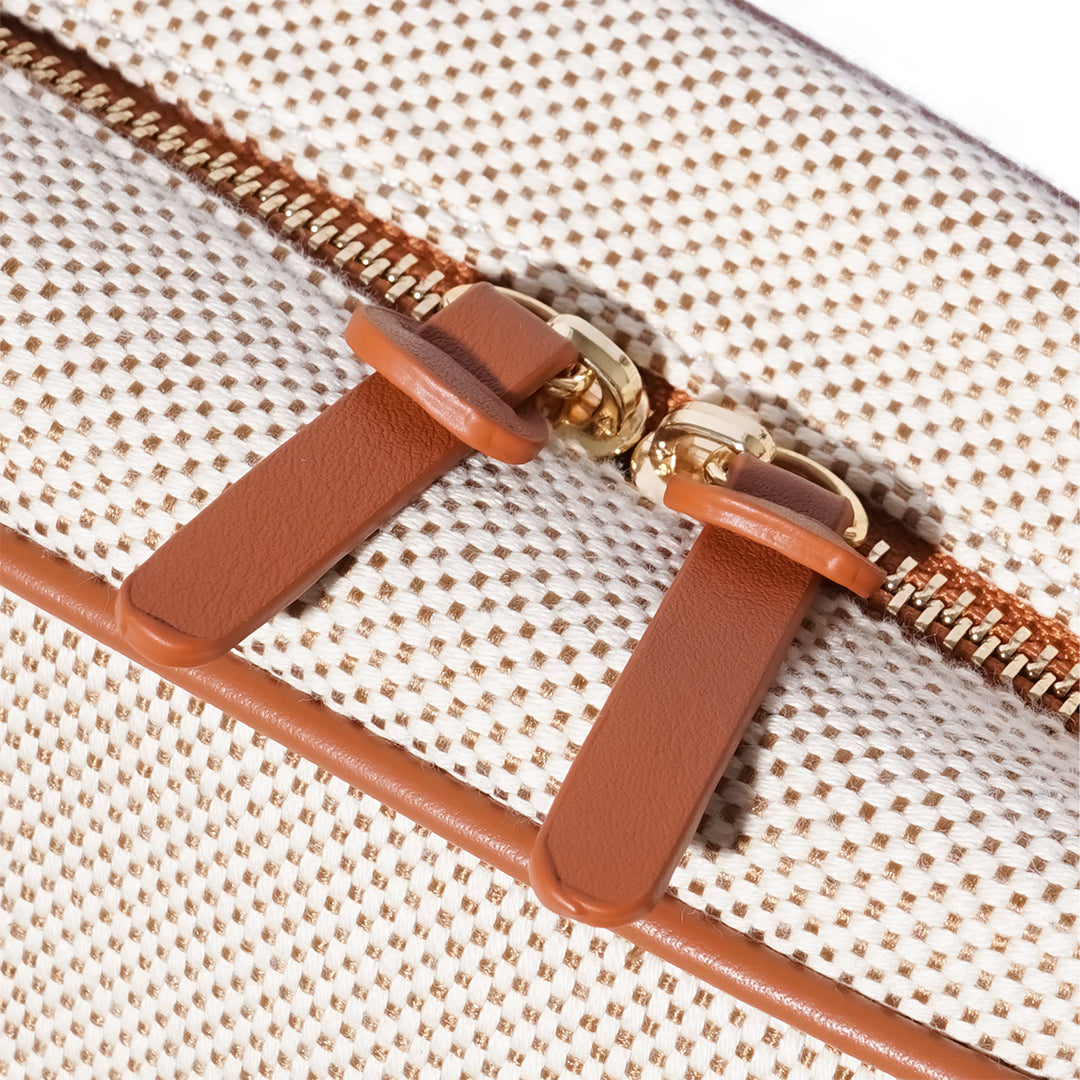 Emis Canvas Leather Tote Bag