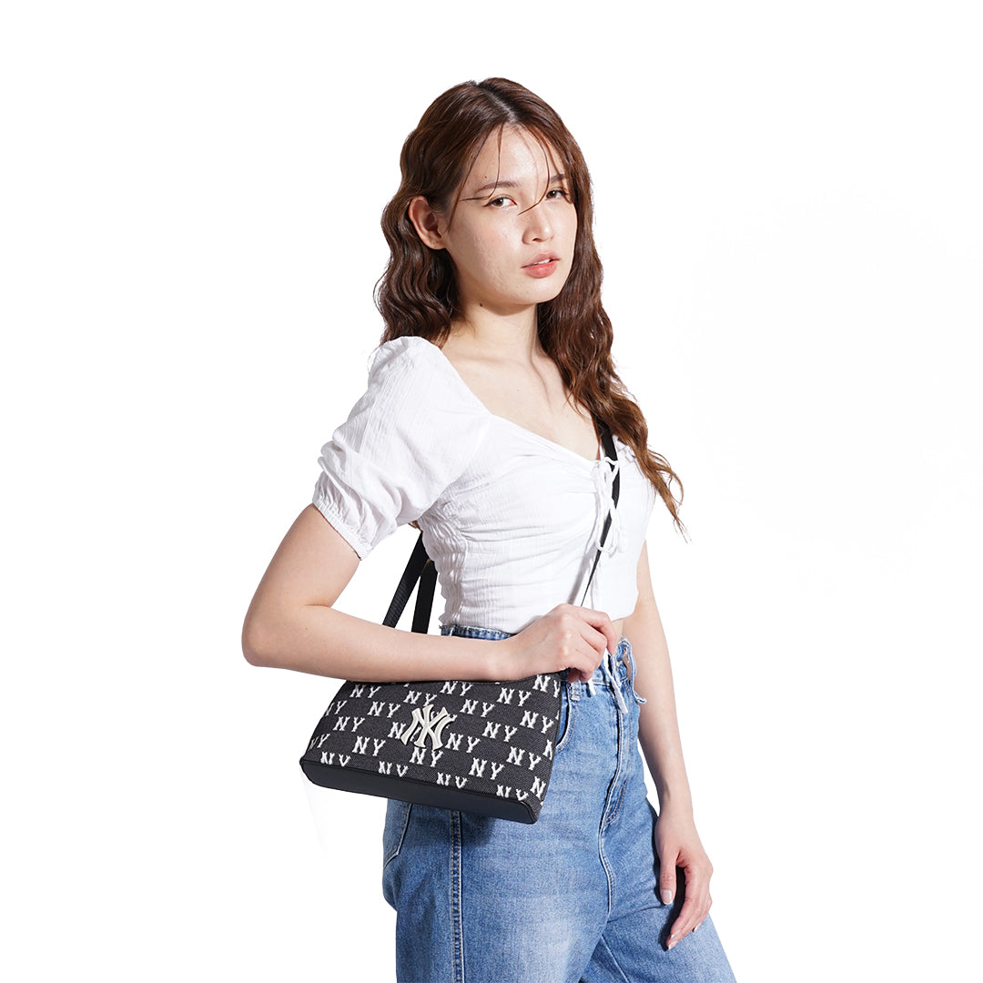 M7B Monogram Jacquard Crossbody Bag