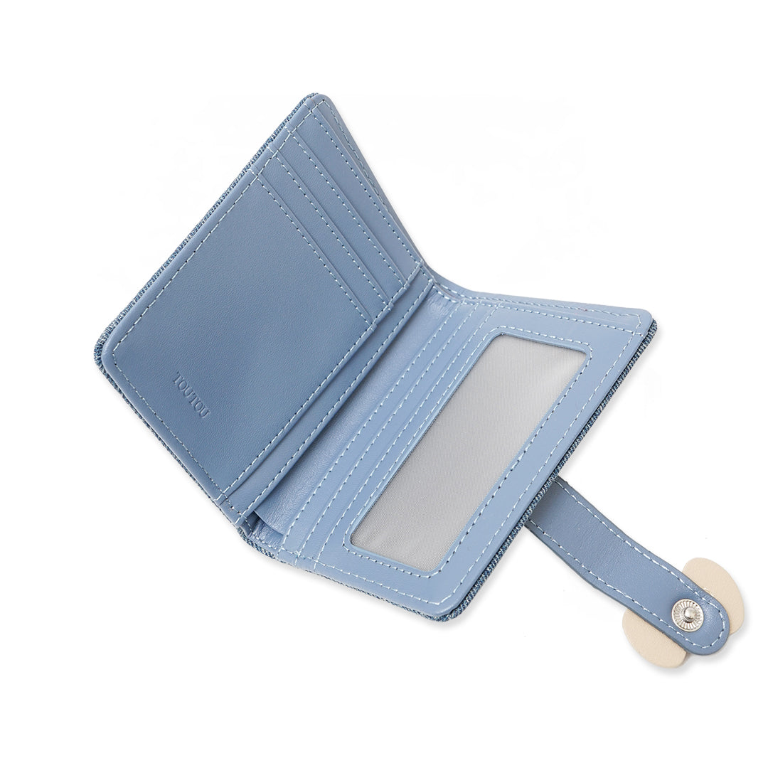TouTou X HK Bifold Denim Wallet