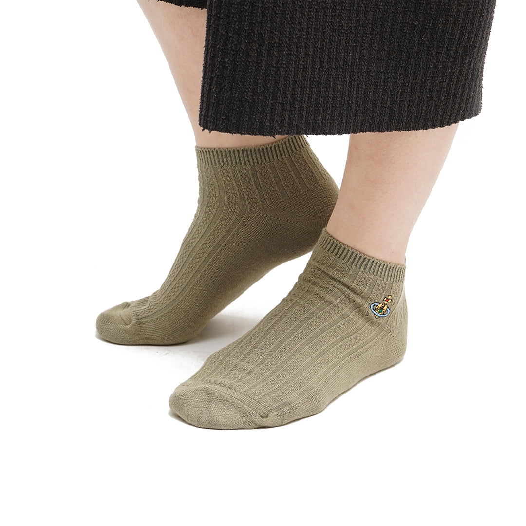 VWW Cable Knit Ankle Socks
