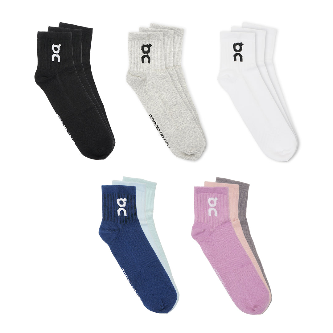 On Cloud Logo Mid Socks 3-Pair Pack