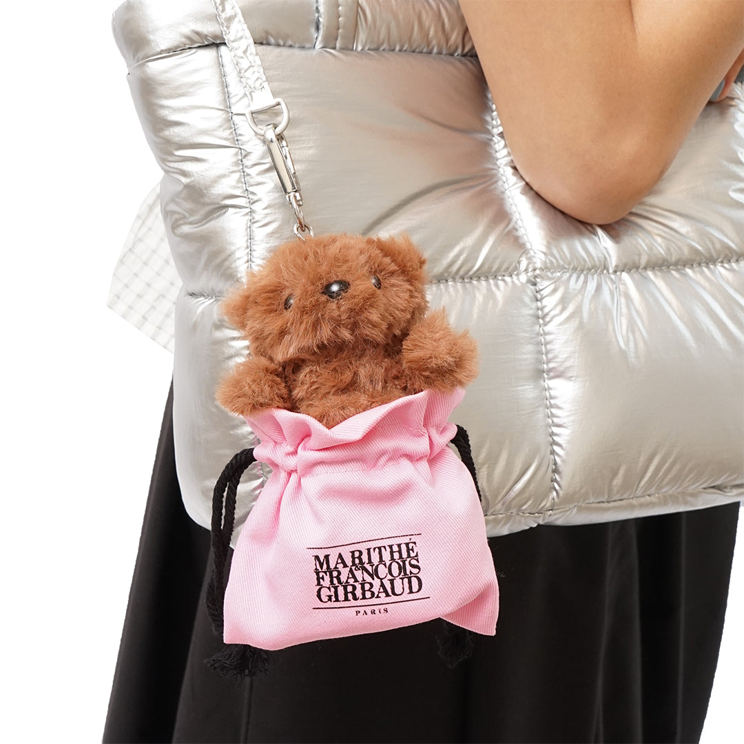 Marithe Francois Girbaud Pink Pouch Mari Keyring Bag Charm