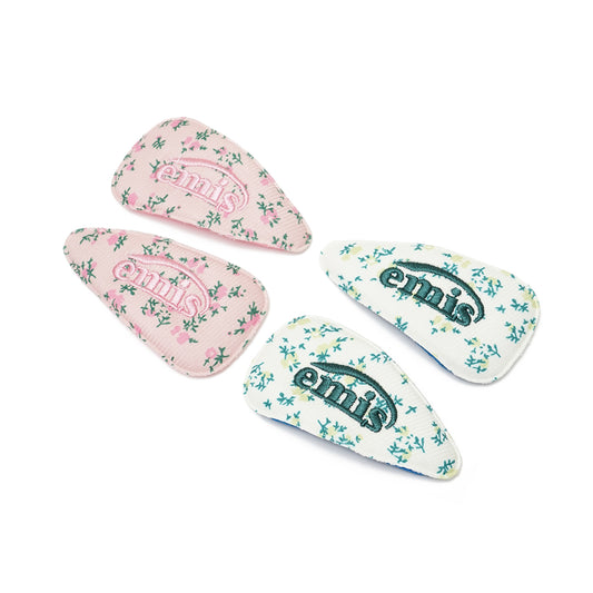 Emis Flower Wide Logo Hairpin