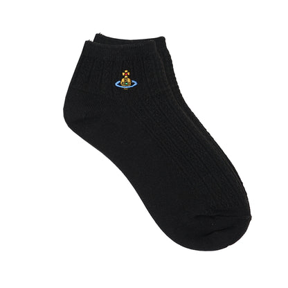 VWW Cable Knit Ankle Socks