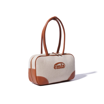 Emis Canvas Leather Tote Bag
