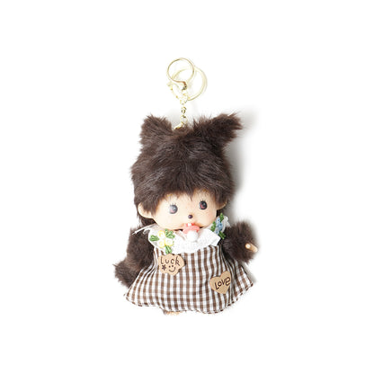Mengqiqi Baby Girl with Dress Keychain Bag Charm