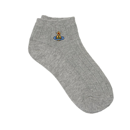 VWW Cable Knit Ankle Socks