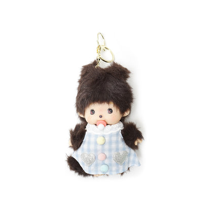 Mengqiqi Baby Girl with Dress Keychain Bag Charm
