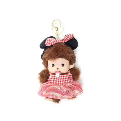 Mengqiqi Baby Girl with Dress Keychain Bag Charm
