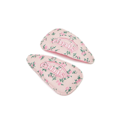 Emis Flower Wide Logo Hairpin