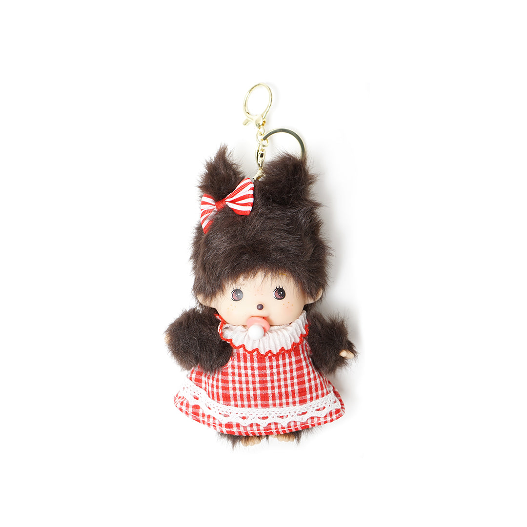 Mengqiqi Baby Girl with Dress Keychain Bag Charm
