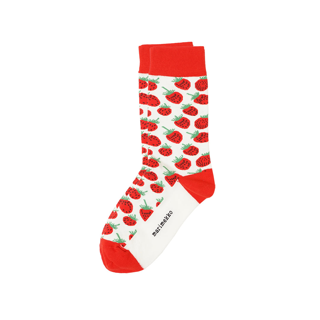 Marimekko Fruits Pattern Mid Socks