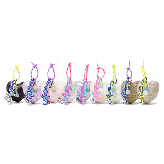 Carlyn Cotton Heart Bag Charm