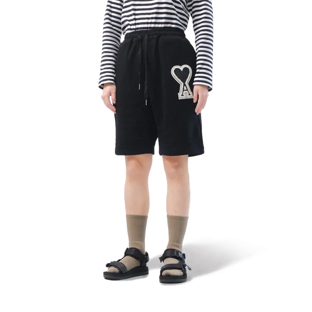 4M1 Big Heart Patch Shorts White