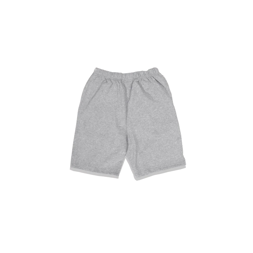 4M1 Solid Heart Logo Shorts Light Grey