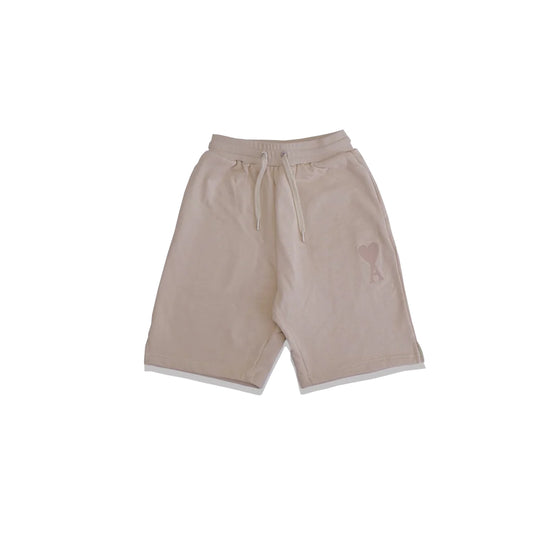 4M1 Tonal Heart Logo Shorts Khaki