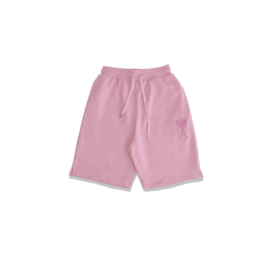 4M1 Tonal Heart Logo Shorts Pink