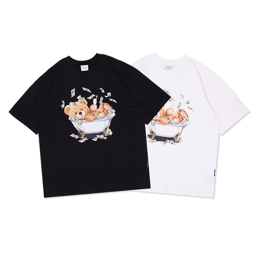 ADV Bathtub Millionaire Teddy Bear T-Shirt