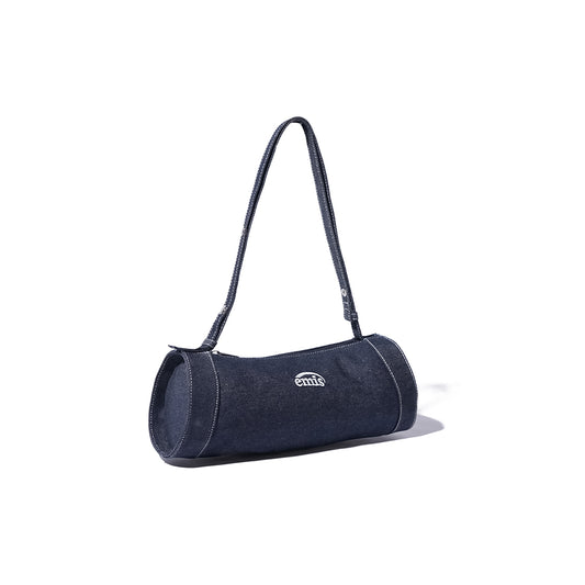 Emis Denim Curving Cylinder Bag