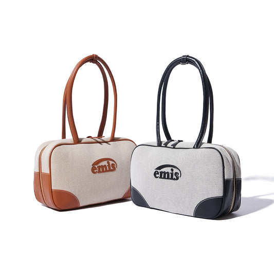Emis Canvas Leather Tote Bag