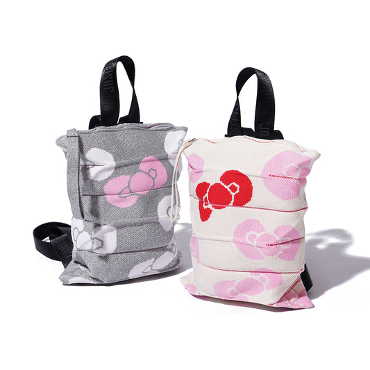 Joseph and Stacey Lucky Pleats Knit Leopard HK XS Backpack