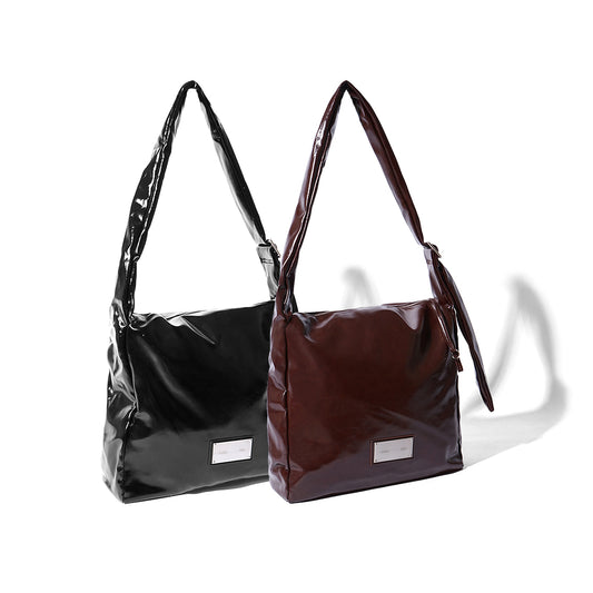 Matin Kim Embossed Logo Shoulder Bag