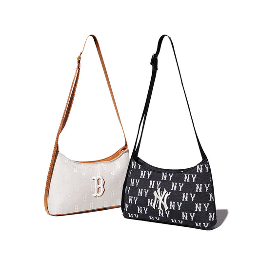 M7B Monogram Jacquard Crossbody Bag