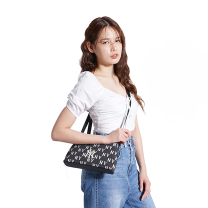 M7B Monogram Jacquard Crossbody Bag