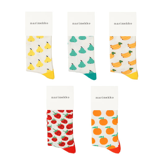 Marimekko Fruits Pattern Mid Socks
