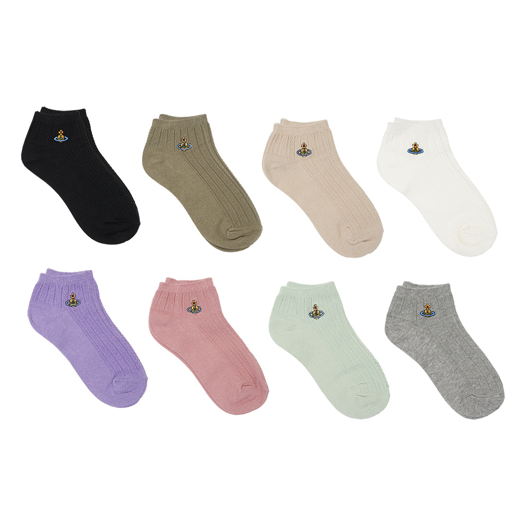 VWW Cable Knit Ankle Socks
